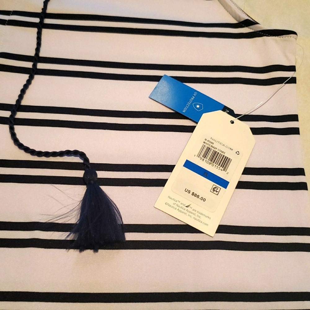 Nautica NEW Lace Up Swim Dress Cover Up NWT Women's XL - Picture 9 of 14